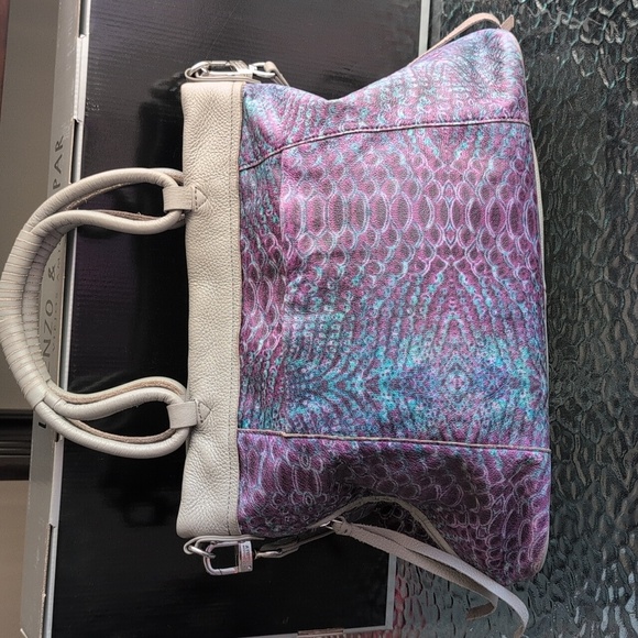 Aimee Kestenberg Beige and Purple Satchel - Picture 4 of 16